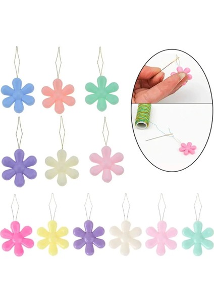 Rastgele Stil Lot Rastgele Renk Yaşlı Kolay Dikiş Iğnesi Cihazı Geçirici Konu Kılavuzu Aracı Konfeksiyon Dikiş Iğne Çiçek Şekli (Yurt Dışından) fiyatları