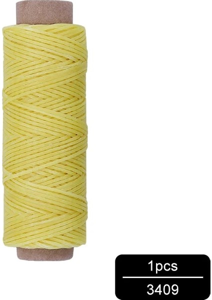 NO.3409 Tarzı Mıusıe 1 Adet D 1mm Deri Mumlu Iplik Kablosu Dıy El Sanatları Aracı El Dikiş Ipliği Düz Mumlu Dikiş Hattı (Yurt Dışından)