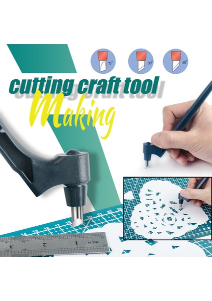 Sarı Stil Zanaat Kesme Aletleri Zekâ Derece Dönen Bıçak Kağıt Kesici Sanat Oyma Kalem Aracı Dıy Paslanmaz Çelik Taşınabilir Kesici Bıçak (Yurt Dışından) fiyatları