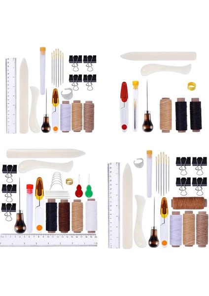 ZF-HG-0276 Tarzı Ciltleme Kiti Başlangıç Alet Takımı Büyük Göz Iğneler Kemik Klasör Kağıt Kırıcı Mumlu Konu Awl Dıy Kitap Ciltleme Için (Yurt Dışından) fiyatları
