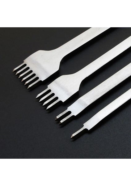 No.4 Stili mm Aralığı Yumruk Aracı Deri Delik Keski Elmas Bağlama Dikiş Kanal Açma Dikiş Dıy Deri El Sanatları Prong (Yurt Dışından) indirimleri