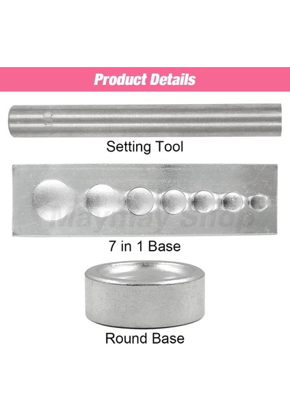 9mm Tarzı Çift Kapaklı Perçin El Yumruk Aracı Tek Kapaklı Perçin Çıtçıt Çelik Ayar Aracı Leathercraft Çanta Kemer Konfeksiyon Ayakkabı Diy (Yurt Dışından) modelleri