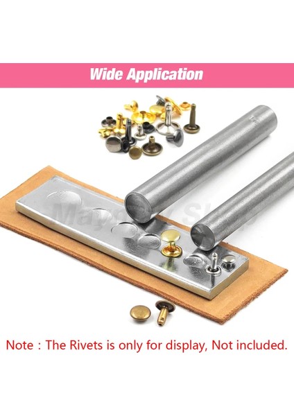 9mm Tarzı Çift Kapaklı Perçin El Yumruk Aracı Tek Kapaklı Perçin Çıtçıt Çelik Ayar Aracı Leathercraft Çanta Kemer Konfeksiyon Ayakkabı Diy (Yurt Dışından) fırsatları