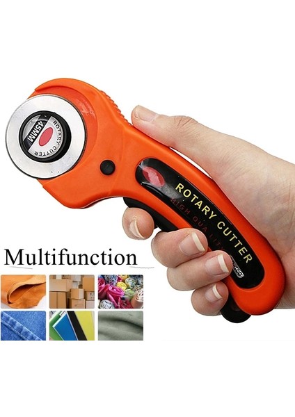 Bir Stil 45MM Patchwork Rulo Tekerlek Bıçak Kumaş Kesme Bıçağı Deri Kağıt Kumaş Zanaat Kumaşlar Döner Kesici Dıy Dikiş Aksesuarları (Yurt Dışından) fiyatları