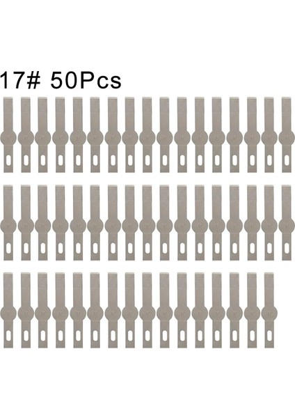 50 Adet-17 Tarzı Adet Bıçakları Paslanmaz Çelik Gravür Bıçak Bıçakları Metal Bıçak Ahşap Oyma Bıçağı Yedek Cerrahi Neşter Zanaat (Yurt Dışından)