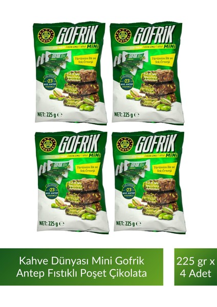 Mini Poşet Gofrik Çikolata 225 gr x 4 Adet