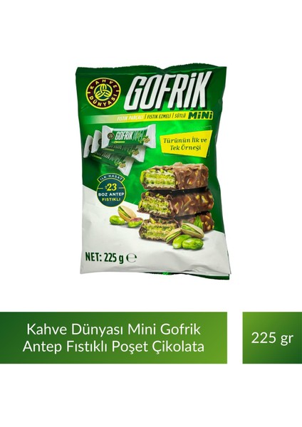 Mini Poşet Gofrik Çikolata 225 gr x 5 Adet
