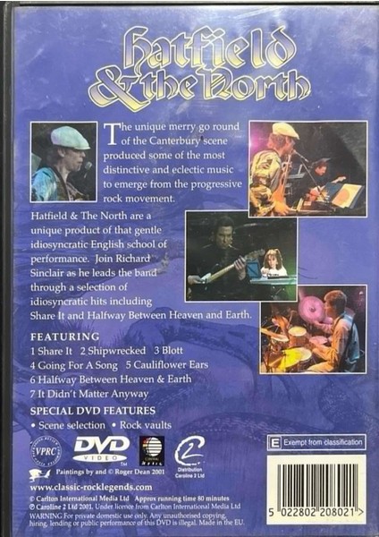 Hatfield And The North – Classic Rock Legends (Dvd)