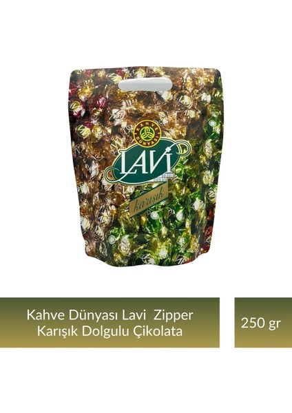 Zıpper Lavi Karışık Çikolata 250 gr x 12 Adet