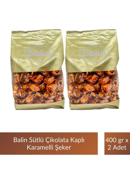 Karamel Sütlü Şeker 400 gr x 2 Adet