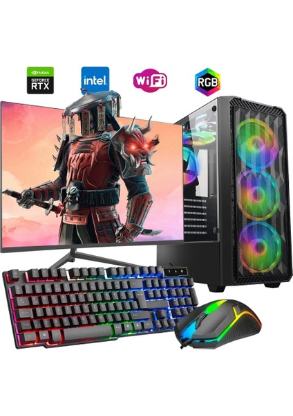 I7 12700F 16GB Ddr4 1tb M2 6gb RTX3050 24" Monitörlü Oyun Bilgisayarı