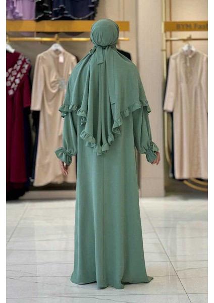 Sufleli Namaz Elbisesi 6034 Mint fiyatları