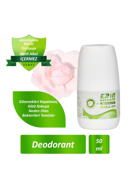 Alüminyumsuz & Alkolsüz Deodorant - Roll On 50 ml