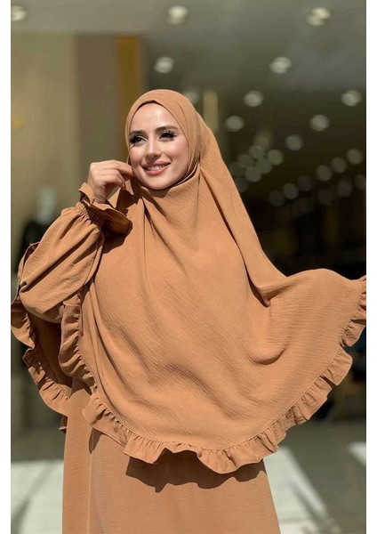 Sufleli Namaz Elbisesi 6034 Vizon fırsatları