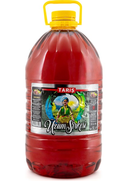 Üzüm Sirkesi 5 Lt Pet(Dar Ağız)