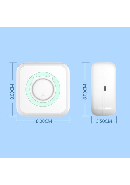 Mini Cep Termal Yazıcı - Taşınabilir Kablosuz Bt, Android ve Ios Uyumlu (Yurt Dışından)