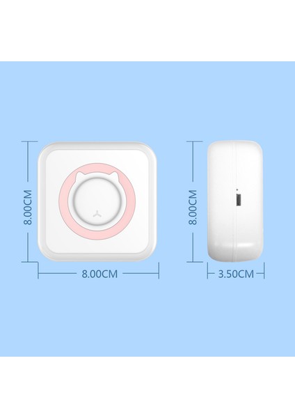 Mini Cep Termal Bluetooth Yazıcı Taşınabilir Android Ios Fotoğraf Çıkartma (Yurt Dışından)