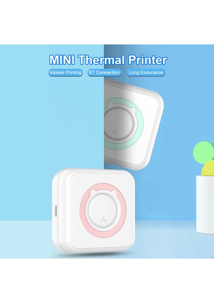 Mini Cep Termal Bluetooth Yazıcı Taşınabilir Android Ios Fotoğraf Çıkartma (Yurt Dışından)