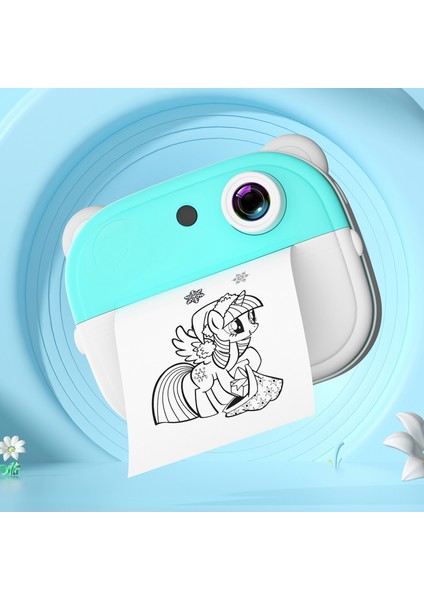 Çocuk Termal Yazıcılı 48MP Zamanlayıcılı Video 2 Inç Ekran Mürekkepsiz Bebek Fotoğraf Makinesi (Yurt Dışından) modelleri