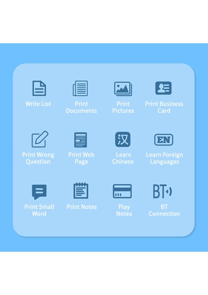 Cep Termal Yazıcı Taşınabilir Bluetooth 200DPI Fotoğraf Etiket Yazıcı (Yurt Dışından) fırsatları