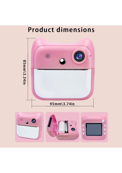 Kids Çift Lens 24IPS Termal Anında Baskı Kamerası (Yurt Dışından) fırsatları