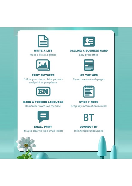 Mini Taşınabilir Bluetooth Termal Yazıcı - Ios/android Uyumlu (Yurt Dışından)