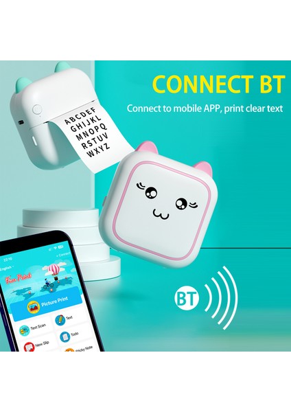 Mini Taşınabilir Bluetooth Termal Yazıcı - Ios/android Uyumlu (Yurt Dışından)