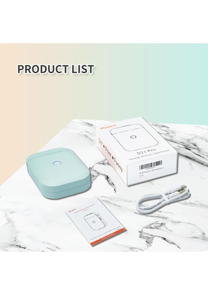 D11 Kablosuz Bluetooth Termal Taşınabilir Etiket Yazıcı - Android ve Ios (Yurt Dışından)