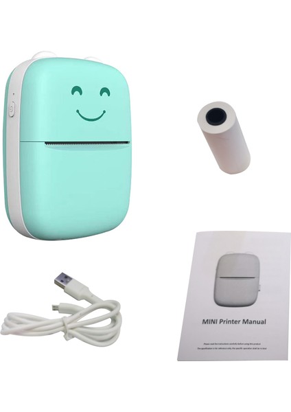 Mini Taşınabilir Bluetooth Termal Yazıcı 203DPI Android Ios Uyumlu (Yurt Dışından)