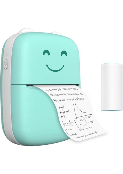 Mini Taşınabilir Bluetooth Termal Yazıcı 203DPI Android Ios Uyumlu (Yurt Dışından)