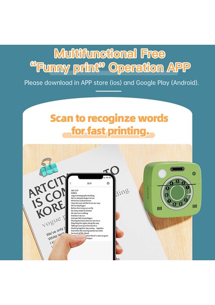 Mini Kablosuz Termal Cep Yazıcı - Fotoğraf Etiket, Android Ios Uyumlu (Yurt Dışından)