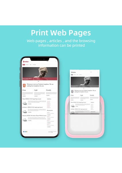 Mini Cep Termal Fotoğraf Yazıcısı Bluetooth 203DPI Taşınabilir 5 Rulo (Yurt Dışından) modelleri