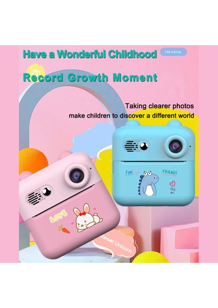 1080P Taşınabilir Mini Fotoğraf Yazıcı: Çocuklar Için 2.4 Inç Ekranlı Anında Baskı ve Doğum Günü Hediyesi (Yurt Dışından) fiyatları