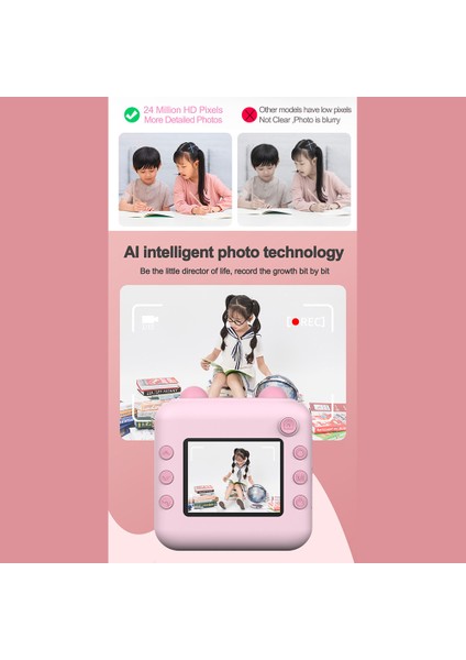 1080P Taşınabilir Mini Fotoğraf Yazıcı: Çocuklar Için 2.4 Inç Ekranlı Anında Baskı ve Doğum Günü Hediyesi (Yurt Dışından) indirimleri