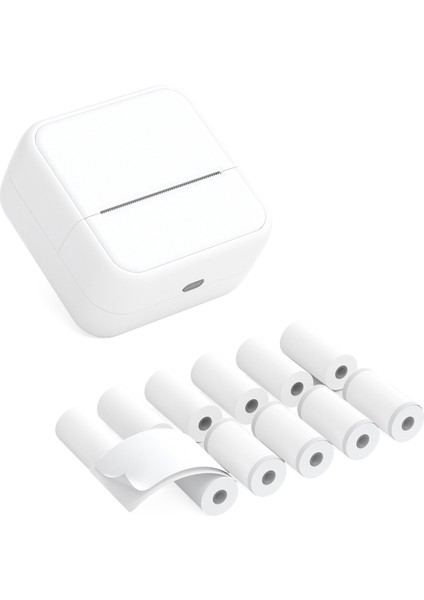 Mini Termal Cep Yazıcısı - Kablosuz Bluetooth Bağlantılı Android Ios Uyumlu Makbuz Etiket Not (Yurt Dışından)