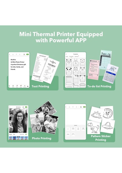 Mini Taşınabilir Bluetooth Termal Yazıcı - Ios/android Uyumlu Anında Fotoğraf Basma (Yurt Dışından) indirimleri