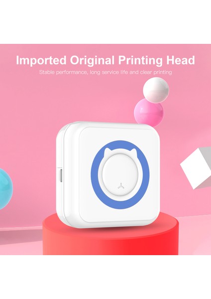 Çok Fonksiyonlu Taşınabilir Bluetooth Fotoğraf Yazıcısı - Ios/android Destekli, 57MM 11 Rulo Kağıt (Yurt Dışından)
