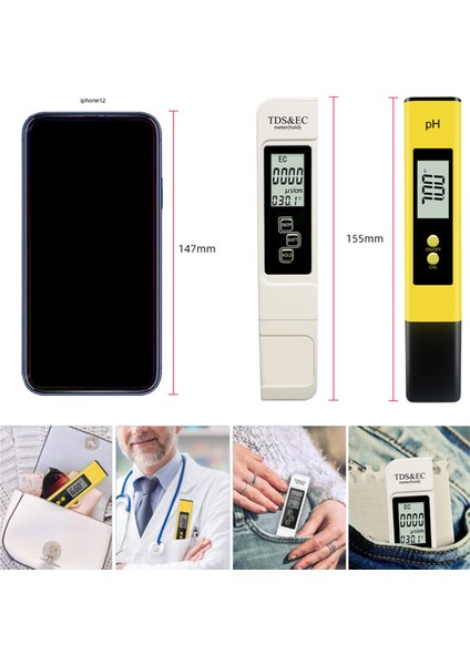 Ph/tds Su Test Kalemi Ec Iletkenlik Ölçer (Yurt Dışından) modelleri