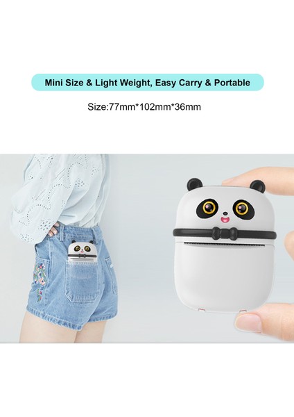 Mini Taşınabilir Bluetooth Termal Yazıcı 300DPI Fotoğraf Etiketi - Ev, Ofis, Öğrenciler (Yurt Dışından) modelleri