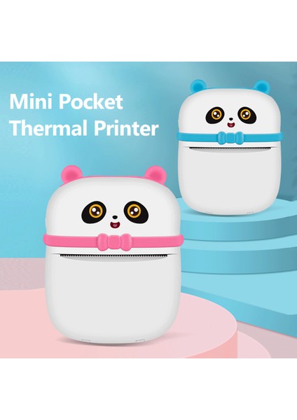Sevimli Panda Bluetooth Mini Termal Yazıcı (Yurt Dışından)