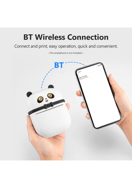 Sevimli Panda Bluetooth Mini Termal Yazıcı (Yurt Dışından)