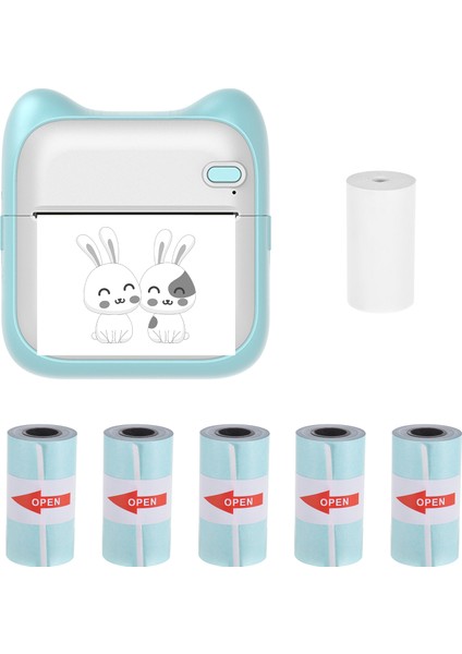 Taşınabilir Bluetooth Termal Cep ve Sticker Yazıcı (Yurt Dışından)