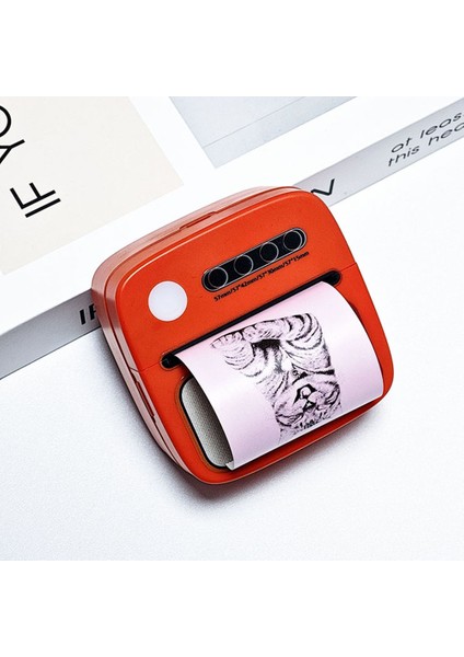 Mini Termal Yazıcı Kablosuz Taşınabilir Bluetooth Uyumlu Ios Android (Yurt Dışından)