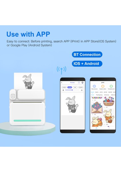 Mini Cep Termal Fotoğraf ve Etiket Yazıcı - Kablosuz Bluetooth (Yurt Dışından) modelleri