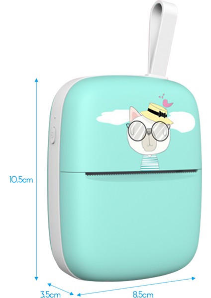 Mini Taşınabilir Bluetooth Termal Yazıcı - Notlar, Fotoğraflar, Belgeler (Yurt Dışından)