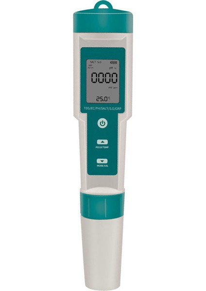 7'li 1 Arada Yüksek Hasiyetli Dijital Su Test Cihazı - Ph, Tds, Ec, Sıcaklık (Yurt Dışından)
