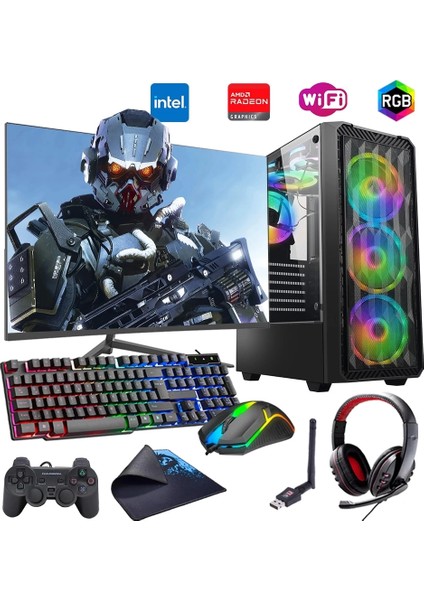 I7 12700F 16GB Ddr4 1tb M2 8gb RX580 27" 165Hz Monitörlü Oyun Bilgisayarı (Gaming Set)
