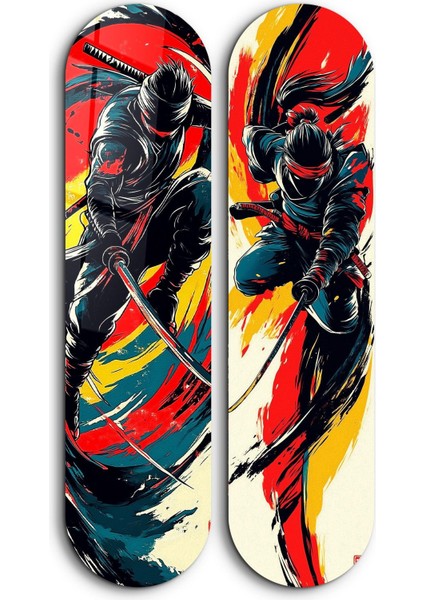 Ninja Showdown Skateboard Cam Tablolar - Ev Dekorasyon