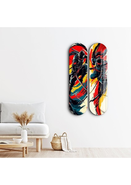 Ninja Showdown Skateboard Cam Tablolar - Ev Dekorasyon