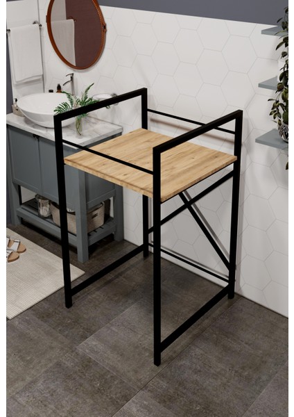Çamaşır Makinası ve Kurutma Makinası Rafı Çamaşır Makinası Üstü Banyo Düzenleyici Raf